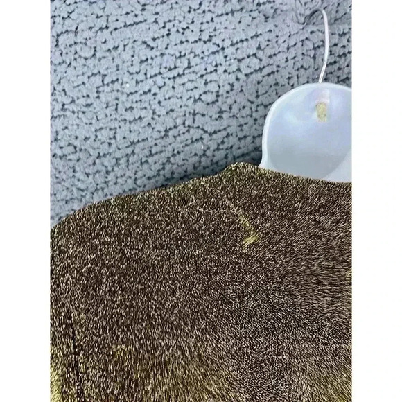 Sparkle Metallic Long Sleeve Top MEDIUM Wild Fable Women's Black Gold - Picture 6 of 9